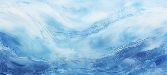 Fototapeta na wymiar Abstract Watercolor Sea Waves Design