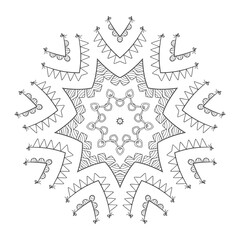 The Abstract Floral Mandala Illustration