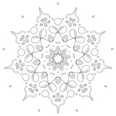 The Abstract Floral Mandala Illustration