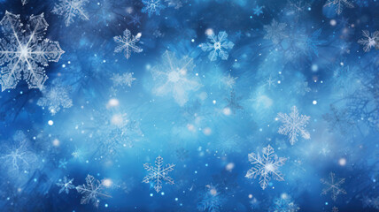 Fototapeta na wymiar Blue and Azure Winter Wonderland Background