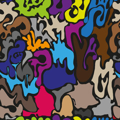 Abstract colorful pattern art