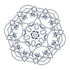 The Abstract Floral Mandala Illustration