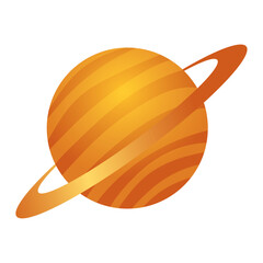 Isolated colored planet icon Vector