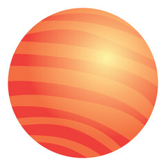 Isolated colored planet icon Vector