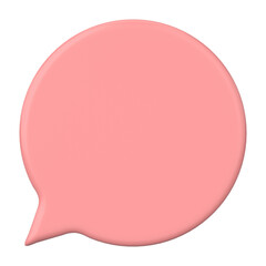Speech bubble. Chat bubble. 3D illustration.