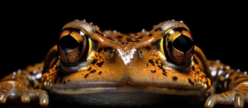 The zoologist and wildlife photographer captured a hilarious portrait of a toad showcasing its funny face and macro details of the skin and animal eyes mesmerizing viewers with the hypnotic