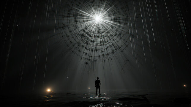 mental disease: trapped in web. Generative AI