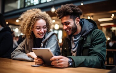 Students being used computer and tablet