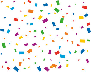 Rectangular Rainbow Confetti