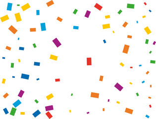 Rectangular Rainbow Confetti