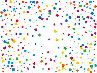 Luxury Rainbow Square Confetti