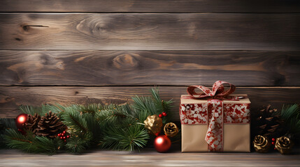 Rustic Christmas Background