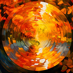 Abstract Fall Background Ripples
