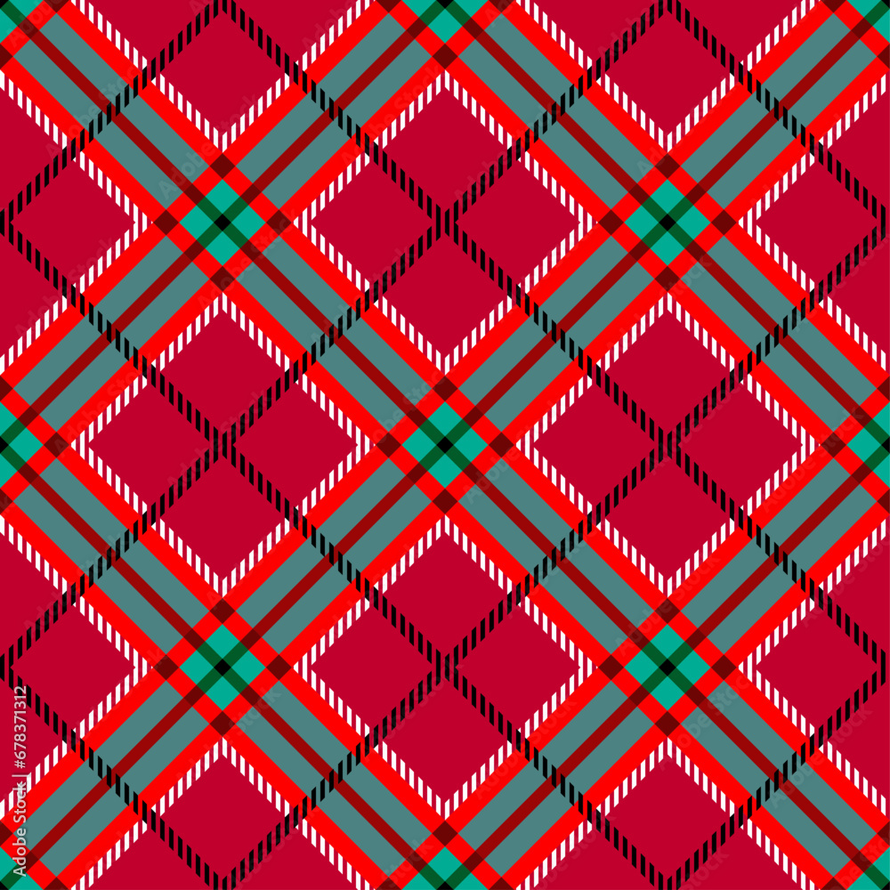 Poster patchwork textile pattern. seamless plaid design background. merry christmas cozy pattern.
