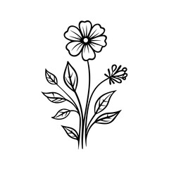 line drawing, line art png, line art prints, spring clipart, line art rose, rose clipart, floral svg, flower png, wildflower svg, flower clipart, bouquet svg, tattoo svg, line art, svg files, svg file