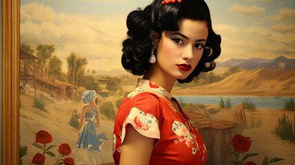 Vintage Latin Woman