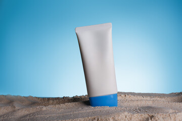 Sun cream or sun milk, protect the skin that is exposed to the sun. Tube and milk with UVA and UVB...