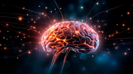 Banner Illustration of Human Brain