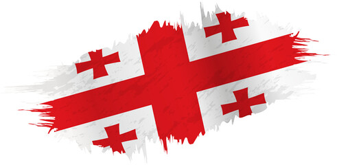 Brushstroke flag of Georgia