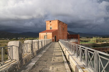 temporale in arrivo nella riserva naturale della diaccia botrona a castiglione della pescaia