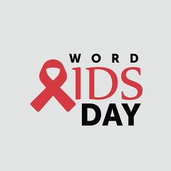 Dünya Aids günü. Translation: world aids day vector flat illustration.