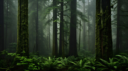 Forest in the Fog, Abundant Ferns 