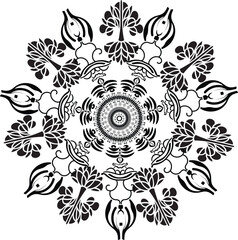 Vector mandala art design || floral mandala art  || ফ্রি মান্ডালা ডিজাইন ডাউনলোড 