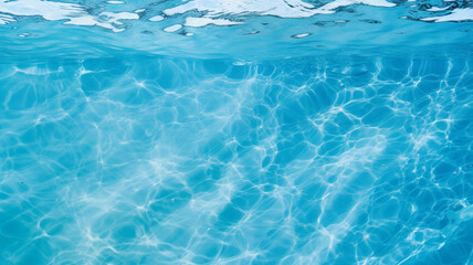 Blue swimming underwater wave background