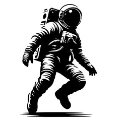 Astronaut on white background