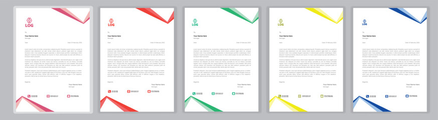 New Corporate And Creative Professional Business Elegant,Modern letterhead template design in minimalist style a4
