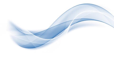 Abstract design with soft blue and white waves 