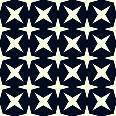 Christmas vintage groovy pattern with stars. Vintage retro pattern with stars