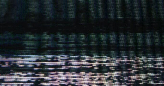 Analog Static Flickering Noise Texture Overlay. Analog Distortion. Vhs Noise Glitch. Bad Tv Signal. Horizontal Stripes And Bars Offset. Ready to use in your composition	