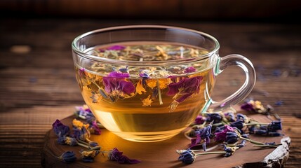 Soothing Herbal Tea - obrazy, fototapety, plakaty