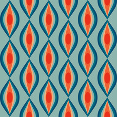 retro pattern in the style of the 70s and 60s.
