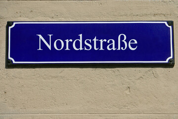 Emailleschild Nordstraße