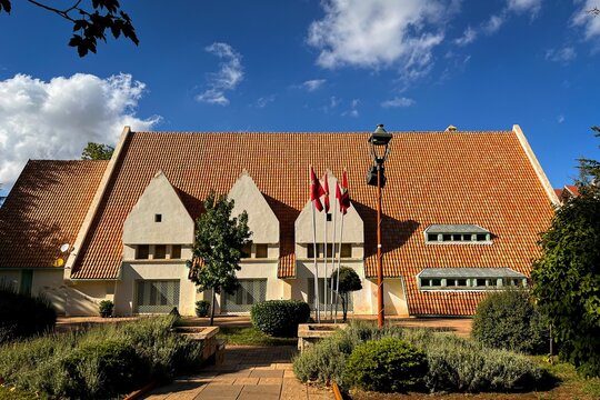 Building with red roof tiles in Ifran