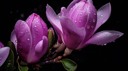 Beautiful Magnolia Flowers. Beautiful blooming magnolia tree. Magnolia tree blooming. Springtime...