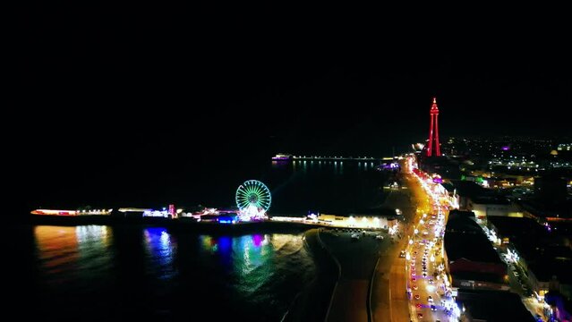 Beautiful video of the Blackpool during the night