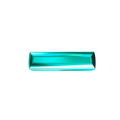 Turquoise symbol with bevel