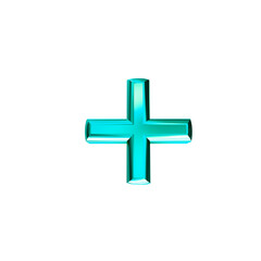 Turquoise symbol with bevel