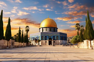 Al Aqsa Mosque, Jerusalem, Palestine - Powered by Adobe