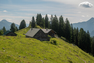 Hut in thr mountains