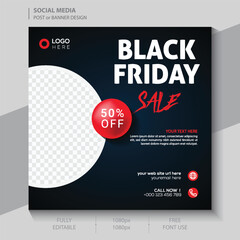 black friday sale, perfect for social media posts as well as posters and banners