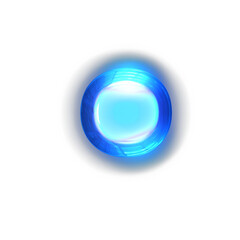 Blue symbol glowing around the edges