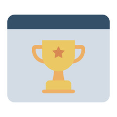 Ranking colorful flat icon