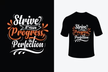 Rolgordijnen positive thoughts typography, Typography t-shirt design © Peacock