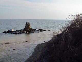 Fototapeta na wymiar Black sea in Ukraine
