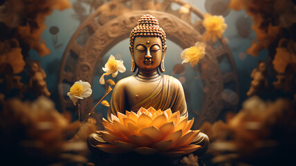 Obraz premium BUDDHA ILLUSTRATION