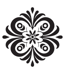 Vector circular mandala for henna ,tattoo decoration decorative frame vector